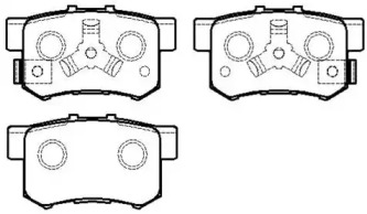 Комплект тормозных колодок HSB GOLD HP8163