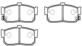Комплект тормозных колодок HSB GOLD HP8323