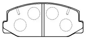 Комплект тормозных колодок HSB GOLD HP8480