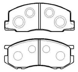 Комплект тормозных колодок HSB GOLD HP9095