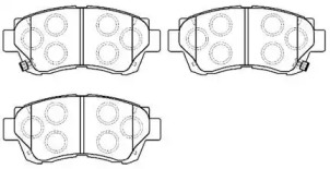 Комплект тормозных колодок HSB GOLD HP9119