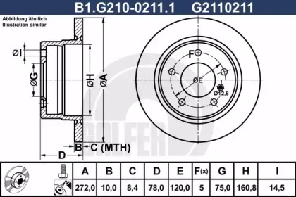 Тормозной диск GALFER B1.G210-0211.1