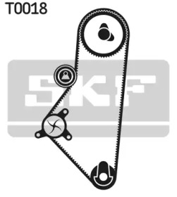 Комплект водяного насоса / зубчатого ремня SKF VKMC 03200