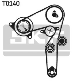 Комплект водяного насоса / зубчатого ремня SKF VKMC 02199-2