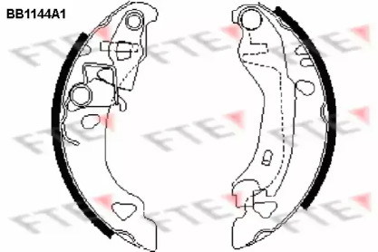 Комлект тормозных накладок FTE BB1144A1