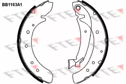Комлект тормозных накладок FTE BB1163A1