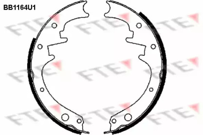 Комлект тормозных накладок FTE BB1164U1