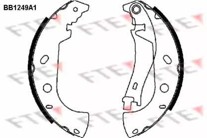Комлект тормозных накладок FTE BB1249A1