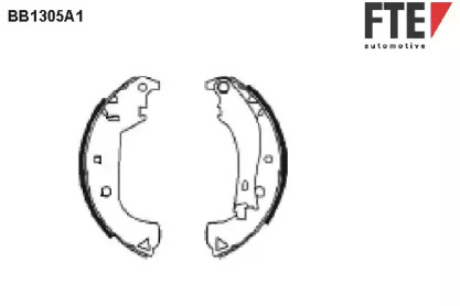 Комлект тормозных накладок FTE BB1305A1