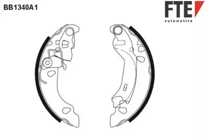 Комлект тормозных накладок FTE BB1340A1