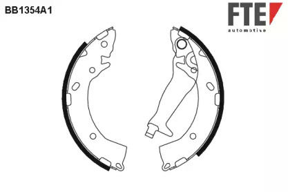 Комлект тормозных накладок FTE BB1354A1