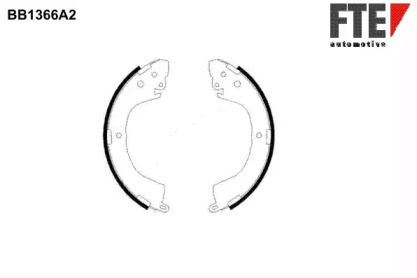 Комлект тормозных накладок FTE BB1366A2