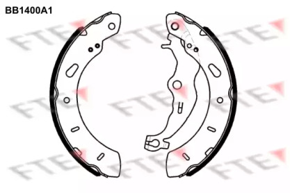 Комлект тормозных накладок FTE BB1400A1
