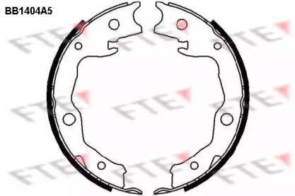 Комлект тормозных накладок FTE BB1404A5