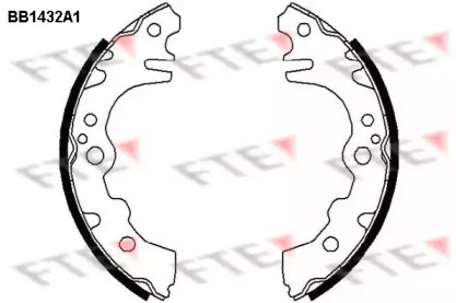 Комлект тормозных накладок FTE BB1432A1