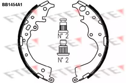 Комлект тормозных накладок FTE BB1454A1