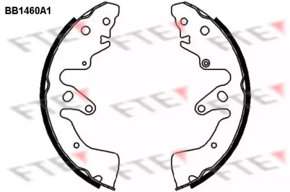 Комлект тормозных накладок FTE BB1460A1