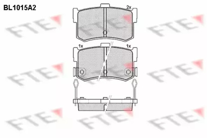 Комплект тормозных колодок FTE BL1015A2