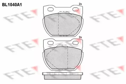 Комплект тормозных колодок FTE BL1040A1