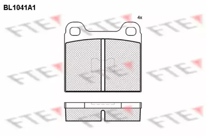 Комплект тормозных колодок FTE BL1041A1