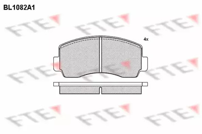 Комплект тормозных колодок FTE BL1082A1