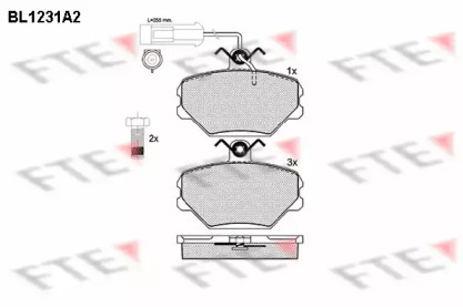 Комплект тормозных колодок FTE BL1231A2