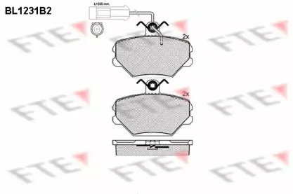 Комплект тормозных колодок FTE BL1231B2