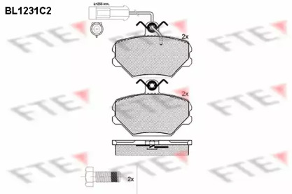 Комплект тормозных колодок FTE BL1231C2