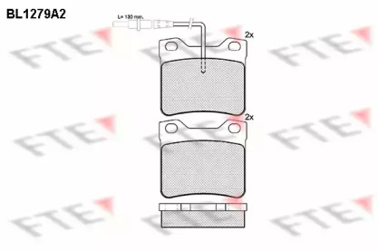 Комплект тормозных колодок FTE BL1279A2