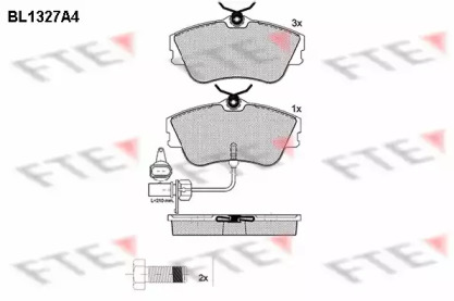 Комплект тормозных колодок FTE BL1327A4