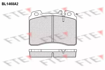 Комплект тормозных колодок FTE BL1468A2