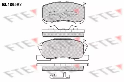 Комплект тормозных колодок FTE BL1865A2