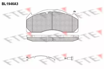 Комплект тормозных колодок FTE BL1946A3