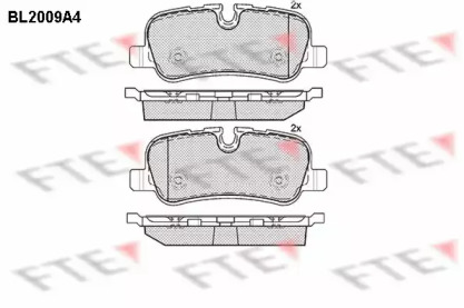 Комплект тормозных колодок FTE BL2009A4