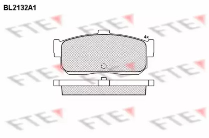 Комплект тормозных колодок FTE BL2132A1