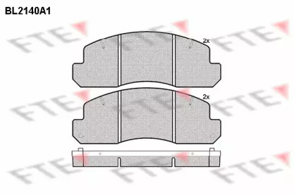 Комплект тормозных колодок FTE BL2140A1