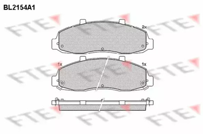 Комплект тормозных колодок FTE BL2154A1