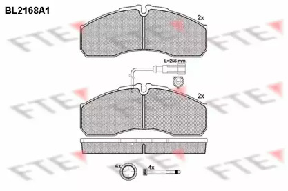 Комплект тормозных колодок FTE BL2168A1