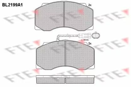 Комплект тормозных колодок FTE BL2199A1