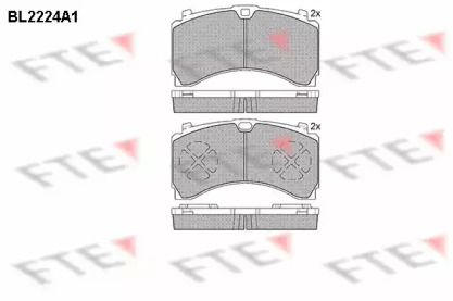 Комплект тормозных колодок FTE BL2224A1