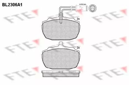 Комплект тормозных колодок FTE BL2306A1