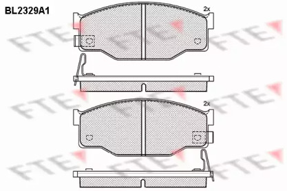 Комплект тормозных колодок FTE BL2329A1