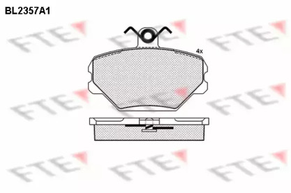 Комплект тормозных колодок FTE BL2357A1