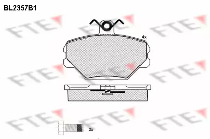 Комплект тормозных колодок FTE BL2357B1