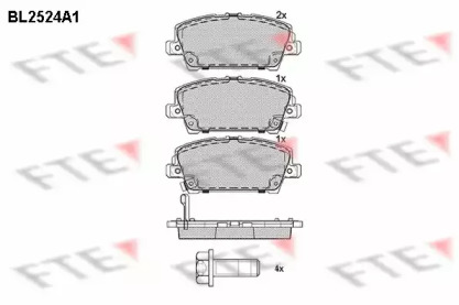 Комплект тормозных колодок FTE BL2524A1