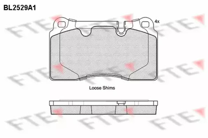 Комплект тормозных колодок FTE BL2529A1