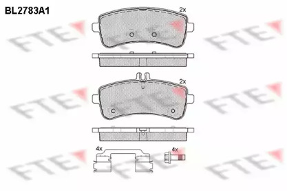 Комплект тормозных колодок FTE BL2783A1