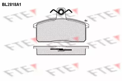 Комплект тормозных колодок FTE BL2818A1