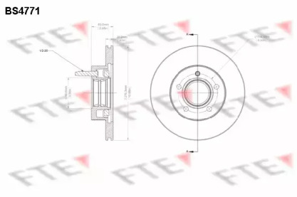 Тормозной диск FTE BS4771