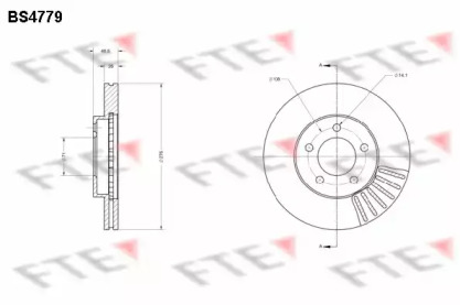 Тормозной диск FTE BS4779